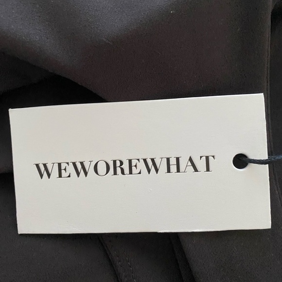 We Wore What Straight Neck Crop In Chocolate Black Top Size XL NEW - Picture 10 of 10